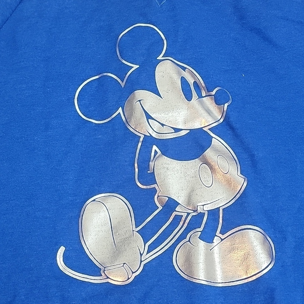 Disney World Disney Parks Royal Blue Crew Neck Mickey Mouse Sweatshirt size XXL